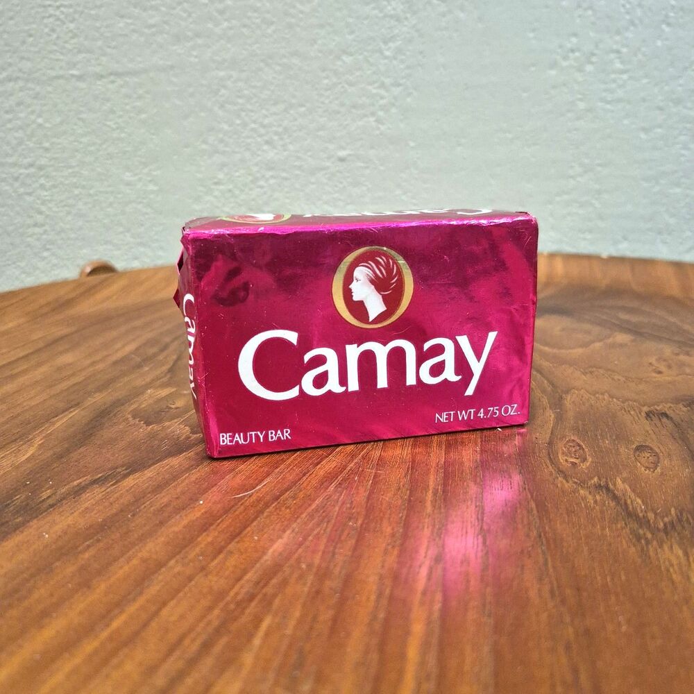 VINTAGE 1980s Camay Soap 5 oz Pink Foil Limited, England Movies Props